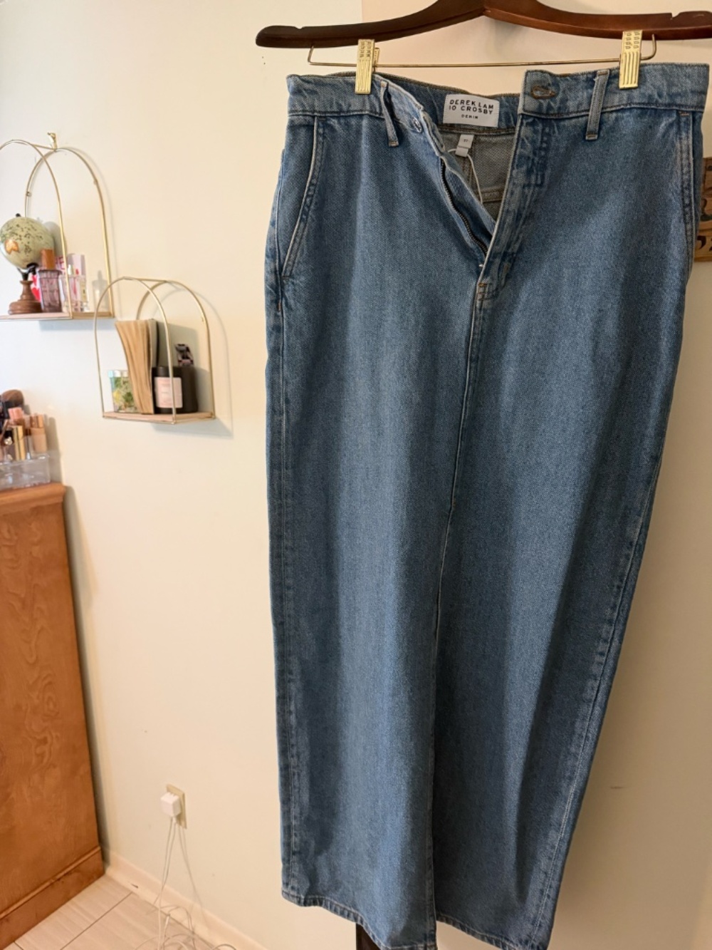 NEVER WORN Derek Lam 10 Crosby Denim Maxi Skirt